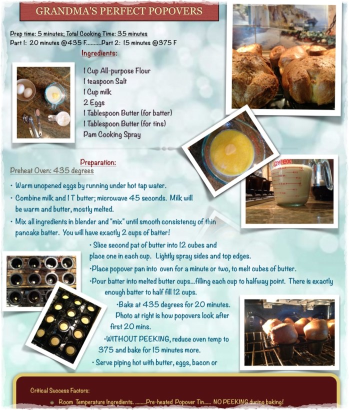 Gramdma's Perfect Popover - Illustrated Recipe