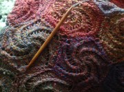 Knitted Spiral Shawl