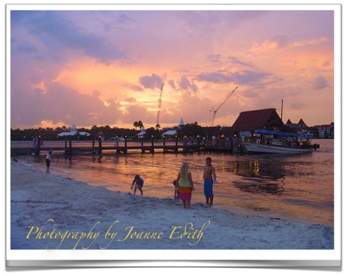 Polynesian Village Sunset August, 2012