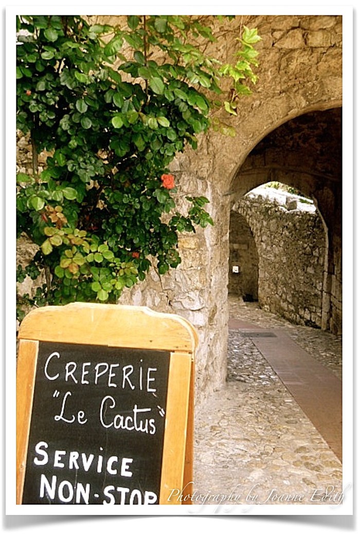 Le Cactus Creperie Eze Village Provence, France